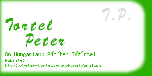 tortel peter business card